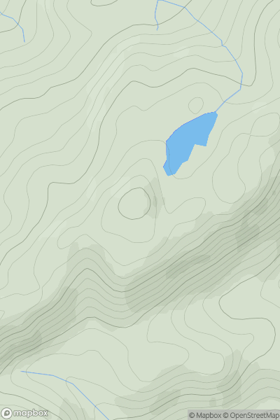 Thumbnail image for Meall a' Choire [Loch Rannoch to Glen Lyon] showing contour plot for surrounding peak